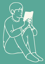 本を読んでいる男の子イラスト